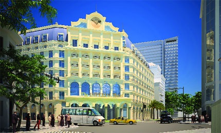 Điều chỉnh quy hoạch chi tiết tại số 10 Trần Nguyên Hãn - 1 Phương án kiến trúc theo đề xuất của chủ đầu tư. (Nguồn: Sở Quy hoạch - Kiến trúc)