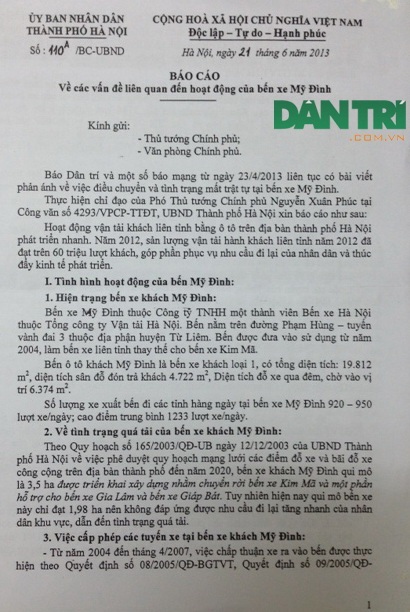 Bài 19: Vụ "vỡ trận" bến xe Mỹ Đình: Chỉ đạo của Phó Thủ tướng bị biến thành "ma trận" - 4 Bài 19: Vụ vỡ trận bến xe Mỹ Đình: Chỉ đạo của Phó Thủ tướng bị biến thành ma trận