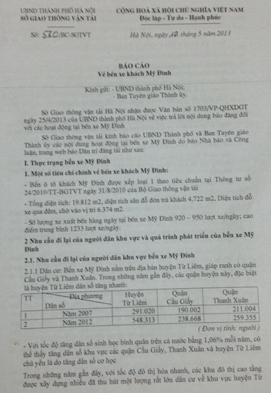 Bài 12: Vụ “vỡ trận” bến xe Mỹ Đình: “Nhóm lợi ích” đang hoành hành, cố thủ - 2 Vụ “vỡ trận” bến xe Mỹ Đình: “Nhóm lợi ích” đang hoàng hành, cố thủ
