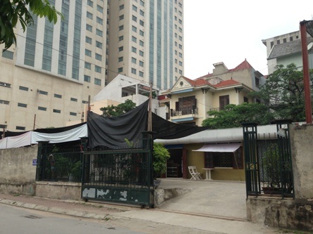 Một góc khu đất của 5 hộ dân đã được cấp sổ đỏ bỗng dưng có nguy cơ bị thu hồi