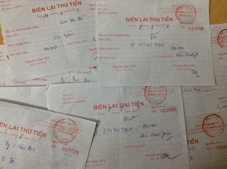 Phẫn nộ vì bệnh viện Thanh Nhàn “kinh doanh” người bệnh - 8 Biên lai thu tiền ở BV Thanh Nhàn