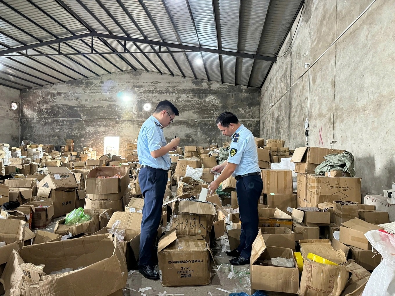 Warehouse discovered to contain over USD 1.6 million of illicit goods
