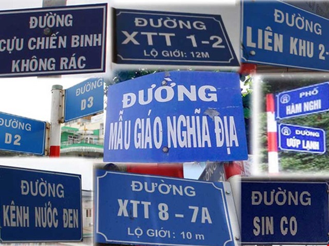 TPHCM sẽ có bản đồ số và phần mềm quản lý quỹ tên đường - 1 Tên đường được đặt tùy tiện, không theo nguyên tắc nào, thiếu tính thẩm mỹ... (ảnh PLTP)