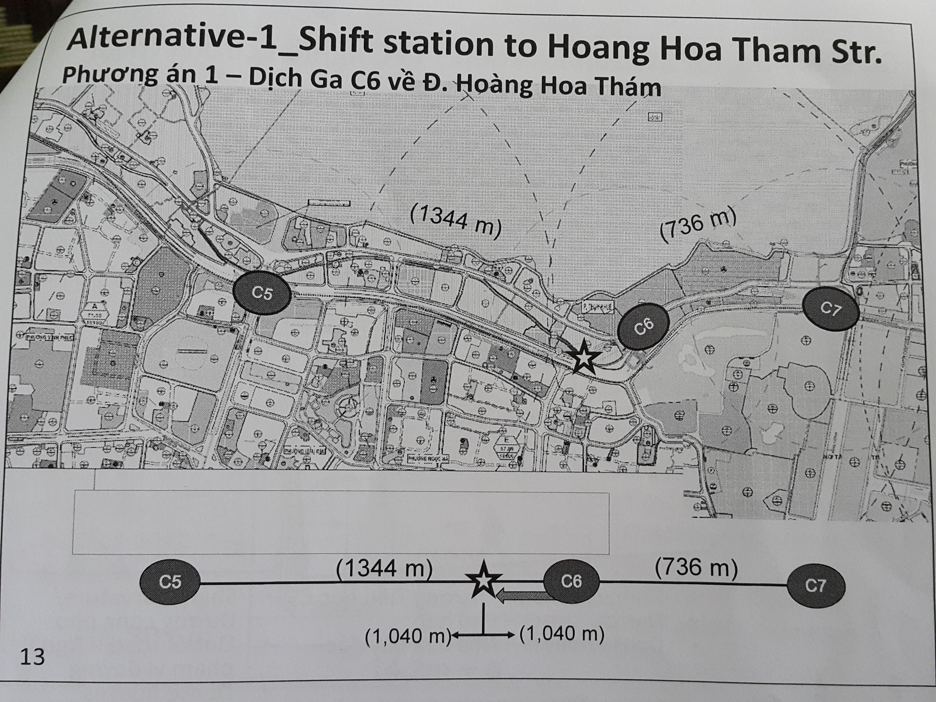 "Đường tàu điện ngầm làm theo phương án nào cũng cong" - 2 Theo quy hoạch phê duyệt, ga C6 chỉ cách ga C7 có 736m?