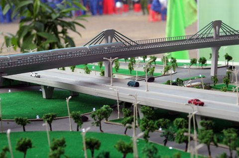 Đánh giá lại tổng thể dự án đường sắt xảy ra vụ hối lộ 80 triệu Yen - 1 Phối cảnh dự án đường sắt đô thị Hà Nội, tuyến Ngọc Hồi - Yên Viên.