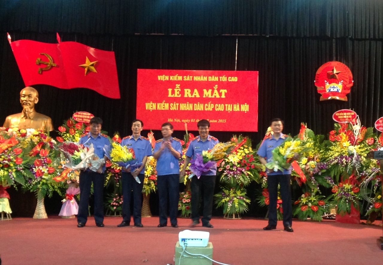 Ông Nguyễn Huy Tiến - Viện trưởng VKSND cấp cao tại Hà Nội.