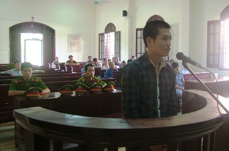 Bị cáo Nguyễn Văn Thành tại phiên tòa