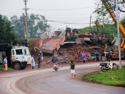 Hiện trường vụ tai nạn