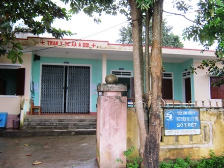 Trạm Y tế xã A Dơi, nơi xảy ra sự việc