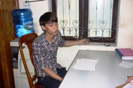 Đối tượng Nguyễn Văn Lợi tại cơ quan điều tra