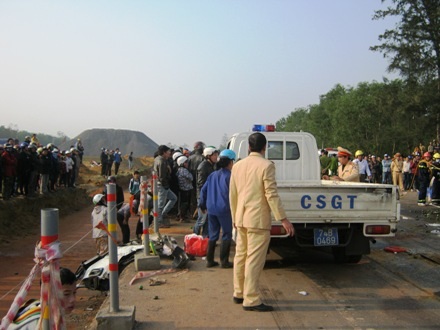 Hiện trường vụ tai nạn