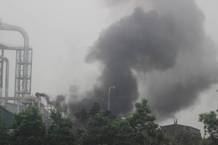 Đám cháy đã lan nhanh ra một vùng rộng