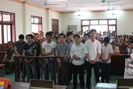 Các bị cáo bị truy tố trước tòa 