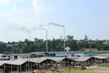 Lượng khí thoát ra từ 2 ống khói này tỏa vào khu dân cư tạo thành mùi hôi kinh khủng