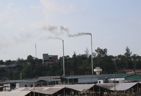 Lượng khí thoát ra từ 2 ống khói này tỏa vào khu dân cư tạo thành mùi hôi kinh khủng