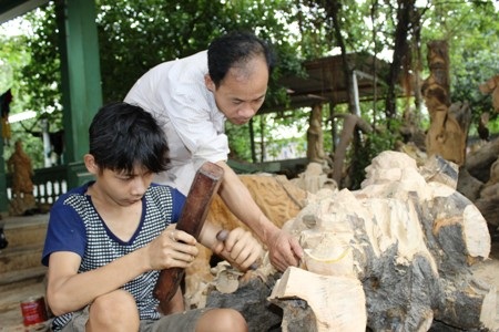 Anh Dũng luôn mong muốn những học viên của mình có thể học và sống được bằng nghề
