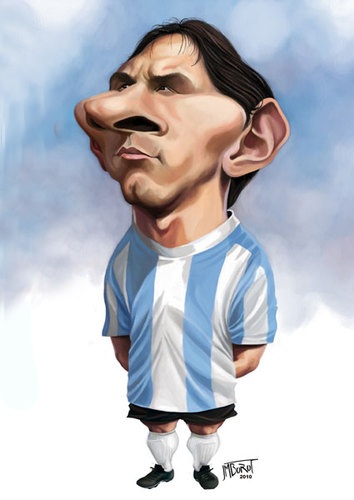 Chùm ảnh biếm họa: “Messi không phải là người...