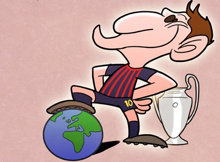 Chùm ảnh biếm họa: “Messi không phải là người...