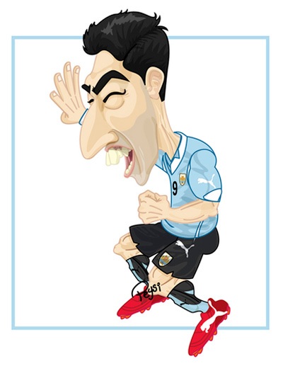 Biếm họa Luis Suarez: "Cậu ấm lắm chiêu của Liverpool" - 14 Biếm họa Luis Suarez: Cậu ấm lắm chiêu của Liverpool