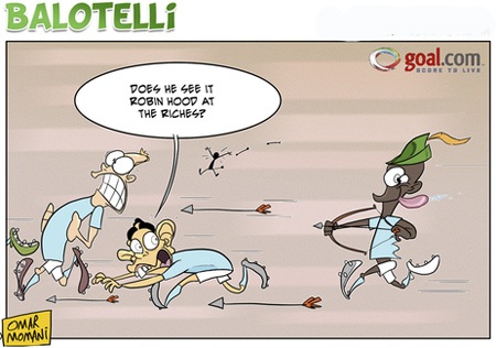 Chùm ảnh biếm họa Mario Balotelli: Cậu bé hư...