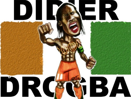 Chùm ảnh biếm họa Didier Drogba: Voi rừng châu Phi