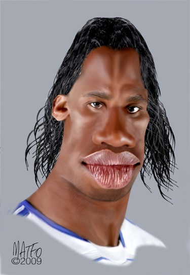 Chùm ảnh biếm họa Didier Drogba: Voi rừng châu Phi