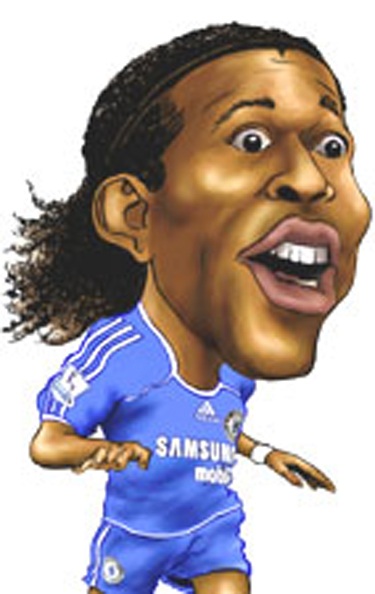 Chùm ảnh biếm họa Didier Drogba: Voi rừng châu Phi