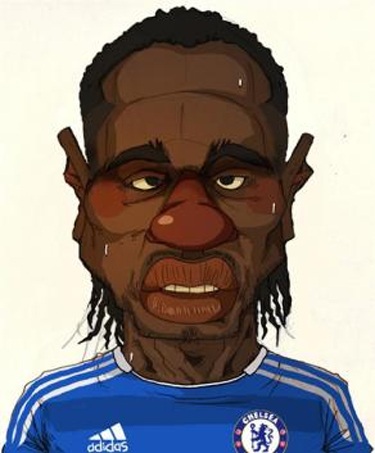 Chùm ảnh biếm họa Didier Drogba: Voi rừng châu Phi