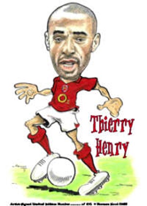 Chùm ảnh biếm họa Thierry Henry: “Tượng đài sống” - 7 Chùm ảnh biếm họa Thierry Henry: “Tượng đài sống”