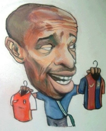 Chùm ảnh biếm họa Thierry Henry: “Tượng đài sống” - 8 Chùm ảnh biếm họa Thierry Henry: “Tượng đài sống”