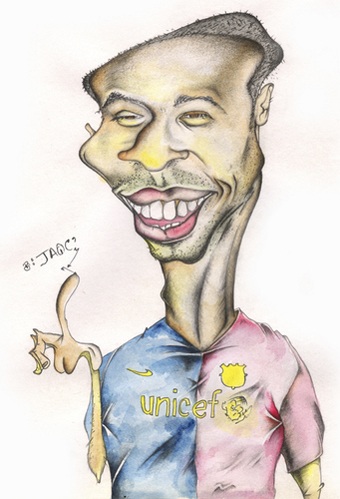 Chùm ảnh biếm họa Thierry Henry: “Tượng đài sống” - 13 Chùm ảnh biếm họa Thierry Henry: “Tượng đài sống”
