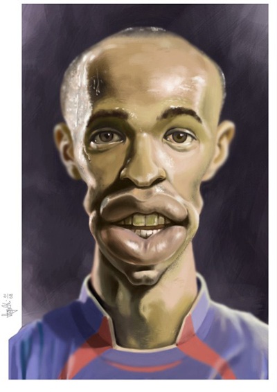 Chùm ảnh biếm họa Thierry Henry: “Tượng đài sống” - 18 Chùm ảnh biếm họa Thierry Henry: “Tượng đài sống”