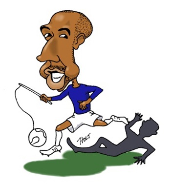 Chùm ảnh biếm họa Thierry Henry: “Tượng đài sống” - 21 Chùm ảnh biếm họa Thierry Henry: “Tượng đài sống”