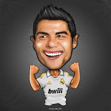 Chùm ảnh biếm họa C.Ronaldo: "ông Hoàng của đội bóng Hoàng gia" - 8 Chùm ảnh biếm họa C.Ronaldo: ông Hoàng của đội bóng Hoàng gia