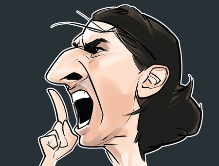 Chùm ảnh biếm họa Ibrahimovic: Khối óc của Milan