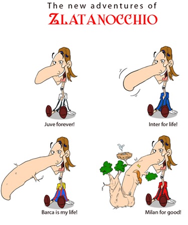 Chùm ảnh biếm họa Ibrahimovic: Khối óc của Milan