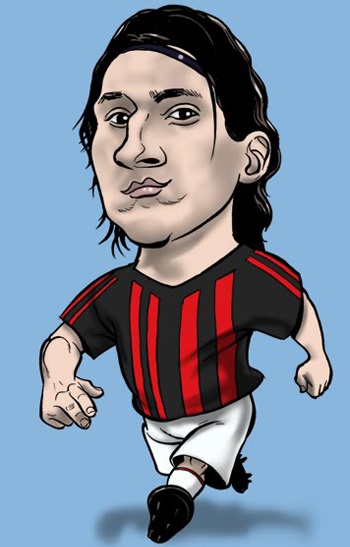 Chùm ảnh biếm họa Ibrahimovic: Khối óc của Milan