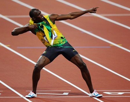 10 sự kiện thể thao quốc tế nổi bật năm 2012 - 7 Usain Bolt khiến người hâm mộ phải nể phục bởi khả năng lướt gió của anh