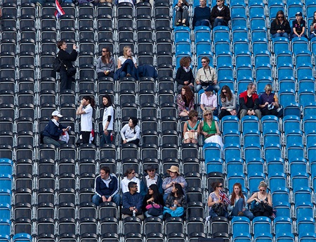 Thậm chí, khu thể thao dưới nước đôi khi các VĐV thi đấu mà chẳng hề có khán giả