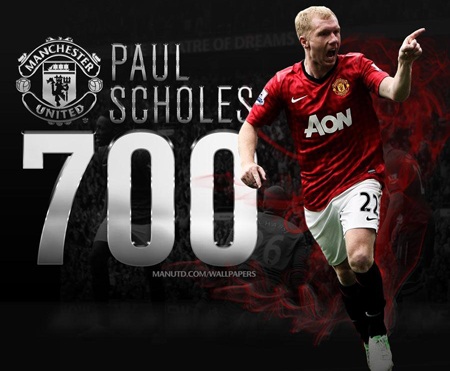 Scholes đạt mốc 700 trận cho MU: Thêm một tượng đài sống - 2 700 trận là một cột mốc rất hiếm cầu thủ đạt được với cùng 1 CLB