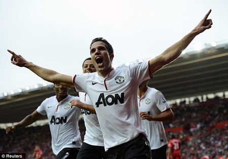 Van Persie đã có một trận đấu đáng nhớ