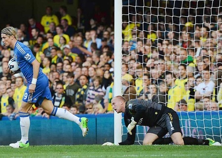 Nhưng chỉ 3 phút sau, Torres đã san hòa sau cú đánh đầu chính xác từ quả tạt của Ivanovic