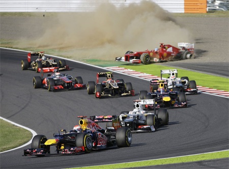 Vettel thắng thuyết phục trên đường đua Nhật Bản - 2 Alonso sớm phải từ bỏ cuộc đua sau khi gặp tai nạn