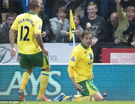 Arsenal thua đớn đau trên sân của Norwich - 1 Holt trở thành sát thủ với Arsenal