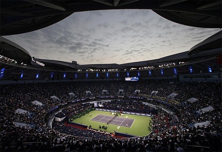 Quang cảnh trận chung kết Thượng Hải Rolex Master 2012