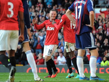 Dù cho Stoke gỡ lại một bàn, nhưng vẫn là sự tỏa sáng của Rooney khiến đội khách trắng tay.