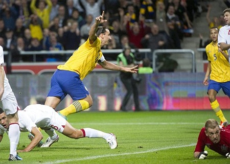 bàn thắng thứ 38 của Ibra cho đội tuyển quốc gia