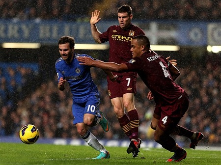 Chelsea và Man City cầm chân nhau tại Stamford Bridge - 2 Man City chủ động tấn công sau tiếng còi khai cuộc