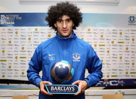 Premier League tôn vinh “ngôi sao” đang muốn rời Everton - 1 Fellaini đang thi đấu rất nổi bật trong màu áo Everton