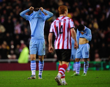 Man City “tim đập chân run” tới làm khách Sunderland - 3 3 chuyến làm khách gần đây tại The Light của Man City không có kết quả tốt